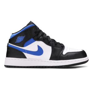 Jordan 1 Mid White Black Racer Blue