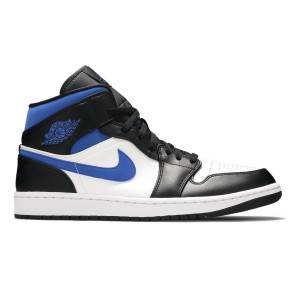 Jordan 1 Mid White Black Racer Blue