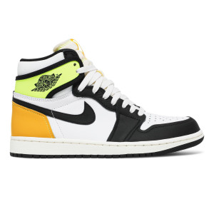 Jordan 1 Retro High White Black Volt University Gold
