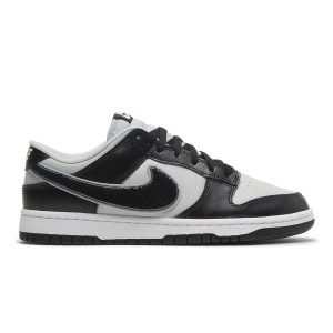 Nike Dunk Low Chenille Swoosh Black Grey